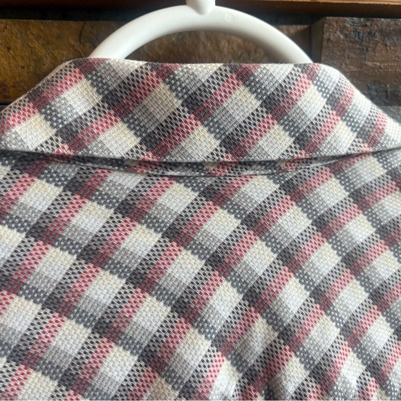 Sean John Men's Red, Grey and White Checkered Shirt - Picture 7 of 7